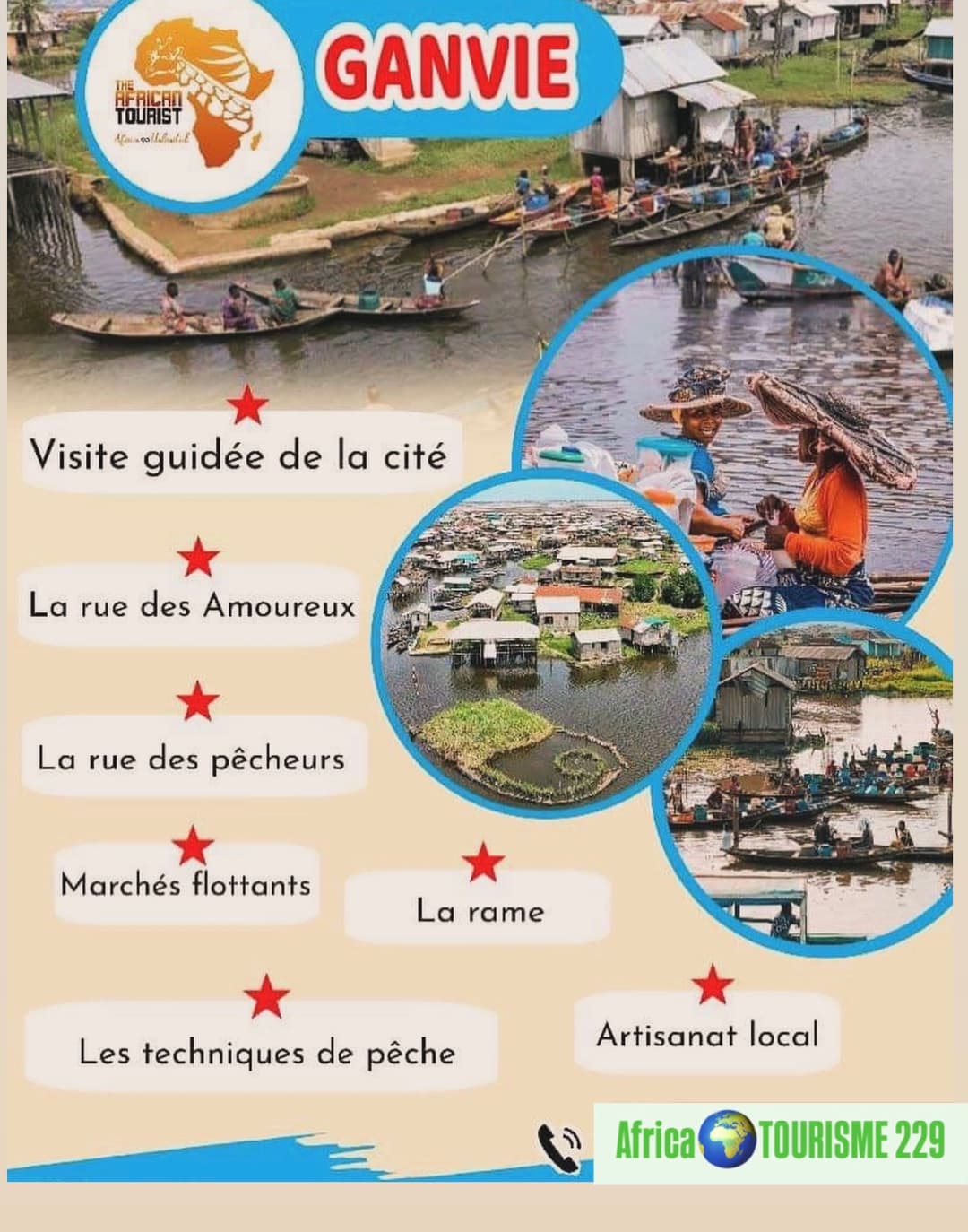 Visitez Ganvié la cité lacustre